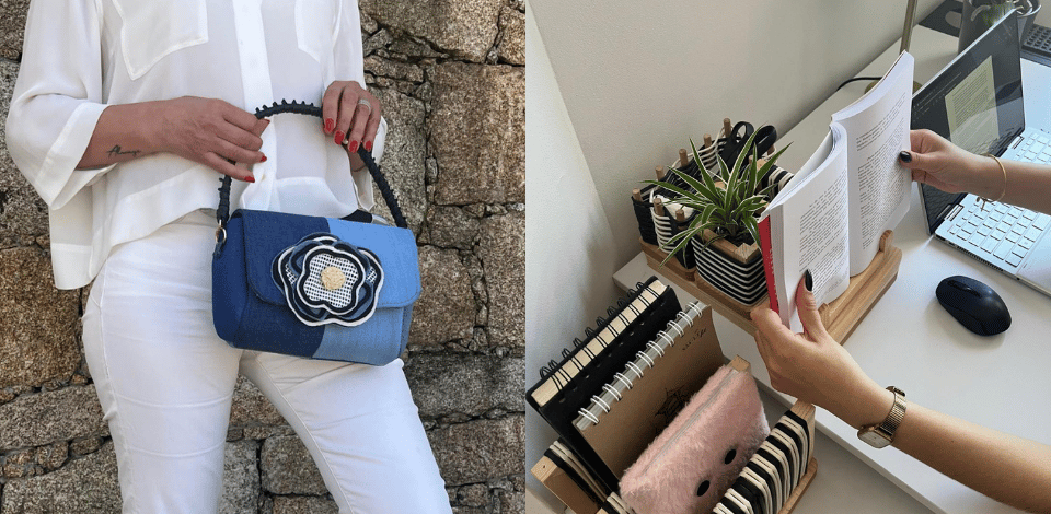 produtos desenvolvidos pelos alunos do IPVC com restos de cabos de fibra
