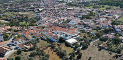vista aérea de Viana do Alentejo